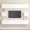 Image de vidaXL Ensemble de meubles TV 6 pcs Blanc Bois d'ingénierie