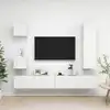 Image de vidaXL Ensemble de meubles TV 5 pcs Blanc Bois d'ingénierie