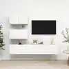 Image de vidaXL Ensemble de meubles TV 4 pcs Blanc Bois d'ingénierie