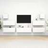 Image de vidaXL Ensemble de meubles TV 7 pcs Blanc Bois d'ingénierie