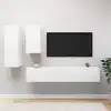 Image de vidaXL Ensemble de meubles TV 4 pcs Blanc Bois d'ingénierie