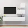 Image de vidaXL Ensemble de meubles TV 4 pcs Blanc Bois d'ingénierie