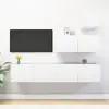 Image de vidaXL Ensemble de meubles TV 4 pcs Blanc Bois d'ingénierie