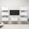 Image de vidaXL Meubles TV 7 pcs Blanc 30,5x30x60 cm Bois d'ingénierie