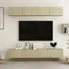 Image de vidaXL Meubles TV 4 pcs Chêne sonoma 100x30x30 cm Bois d'ingénierie