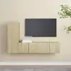 Image de vidaXL Ensemble de meubles TV 3 pcs Chêne sonoma Bois d'ingénierie