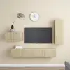 Image de vidaXL Ensemble de meuble TV 4 pcs Chêne sonoma Bois d'ingénierie