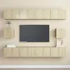 Image de vidaXL Ensemble de meubles TV 6 pcs Chêne sonoma Bois d'ingénierie