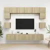 Image de vidaXL Ensemble de meuble TV 8 pcs Chêne sonoma Bois d'ingénierie