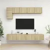 Image de vidaXL Ensemble de meuble TV 5 pcs Chêne sonoma Bois d'ingénierie