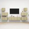 Image de vidaXL Ensemble de meubles TV 8 pcs Chêne sonoma Bois d'ingénierie