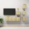 Image de vidaXL Ensemble de meubles TV 6 pcs Chêne sonoma Bois d'ingénierie