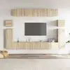Image de vidaXL Ensemble de meubles TV 8 pcs Chêne sonoma Bois d'ingénierie