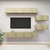 Image de vidaXL Ensemble de meuble TV 6 pcs Chêne sonoma Bois d'ingénierie