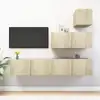 Image de vidaXL Ensemble de meubles TV 4 pcs Chêne sonoma Bois d'ingénierie