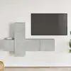 Image de vidaXL Ensemble de meubles TV 3 pcs Gris béton Bois d'ingénierie