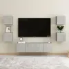 Image de vidaXL Ensemble de meubles TV 6 pcs Gris béton Bois d'ingénierie