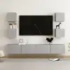 Image de vidaXL Ensemble de meubles TV 6 pcs Gris béton Bois d'ingénierie