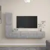 Image de vidaXL Ensemble de meubles TV 4 pcs Gris béton Bois d'ingénierie
