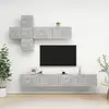 Image de vidaXL Ensemble de meuble TV 7 pcs Gris béton Bois d'ingénierie
