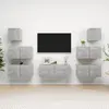 Image de vidaXL Ensemble de meubles TV 7 pcs Gris béton Bois d'ingénierie