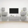 Image de vidaXL Ensemble de meubles TV 8 pcs Gris béton Bois d'ingénierie
