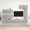 Image de vidaXL Ensemble de meubles TV 7 pcs Gris béton Bois d'ingénierie
