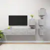 Image de vidaXL Ensemble de meubles TV 6 pcs Gris béton Bois d'ingénierie