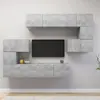 Image de vidaXL Ensemble de meubles TV 8 pcs Gris béton Bois d'ingénierie