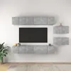 Image de vidaXL Meubles TV 8 pcs Gris béton Bois d'ingénierie
