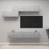 Image de vidaXL Ensemble de meubles TV 7 pcs Gris béton Bois d'ingénierie