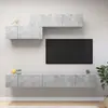 Image de vidaXL Ensemble de meubles TV 6 pcs Gris béton Bois d'ingénierie