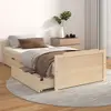Image de vidaXL Cadre de lit sans matelas bois de pin massif 90x200 cm
