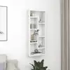 Image de vidaXL Étagère murale Blanc 36x16x90 cm Bois d'ingénierie