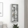 Image de vidaXL Étagère murale Gris béton 36x16x90 cm Bois d'ingénierie