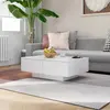 Image de vidaXL Table basse Blanc 90x60x31 cm Bois d’ingénierie