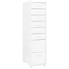 Image de vidaXL Classeur mobile Blanc 28x41x109 cm Métal