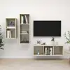 Image de vidaXL Ensemble de meubles TV 3 pcs Chêne sonoma Bois d'ingénierie