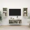 Image de vidaXL Ensemble de meubles TV 3 pcs Chêne sonoma Bois d'ingénierie