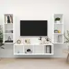 Image de vidaXL Ensemble de meuble TV 3 pcs Blanc Bois d'ingénierie