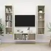 Image de vidaXL Ensemble de meubles TV 3 pcs Chêne sonoma Bois d'ingénierie