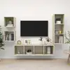 Image de vidaXL Ensemble de meubles TV 4 pcs Chêne sonoma Bois d'ingénierie