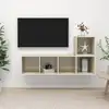 Image de vidaXL Ensemble de meubles TV 2 pcs Chêne sonoma Bois d'ingénierie