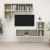 Image de vidaXL Ensemble de meubles TV 4 pcs Chêne sonoma Bois d'ingénierie