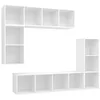Image de vidaXL Ensemble de meubles TV 4 pcs Blanc Bois d'ingénierie