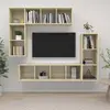 Image de vidaXL Ensemble de meubles TV 4 pcs Chêne sonoma Bois d'ingénierie