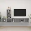 Image de vidaXL Ensemble de meuble TV 3 pcs Gris béton Bois d'ingénierie