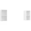 Image de vidaXL Meubles TV muraux 2 pcs Blanc Bois d'ingénierie