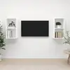 Image de vidaXL Meubles TV muraux 2 pcs Blanc Bois d'ingénierie