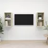 Image de vidaXL Meubles TV muraux 2 pcs Chêne sonoma Bois d'ingénierie